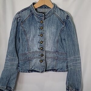 3/$30 GAP Jean Denim Jacket Bronze Button Up 100% Cotton
